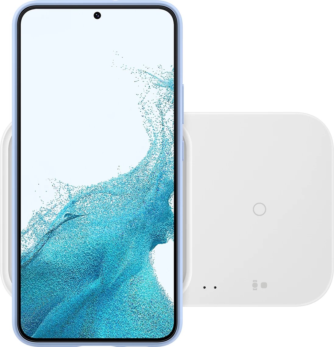 Karikues wireless Samsung Wireless Charger Duo EP-P5400TWEGEU, 15W, me kabllo USB-C, i bardhë, set