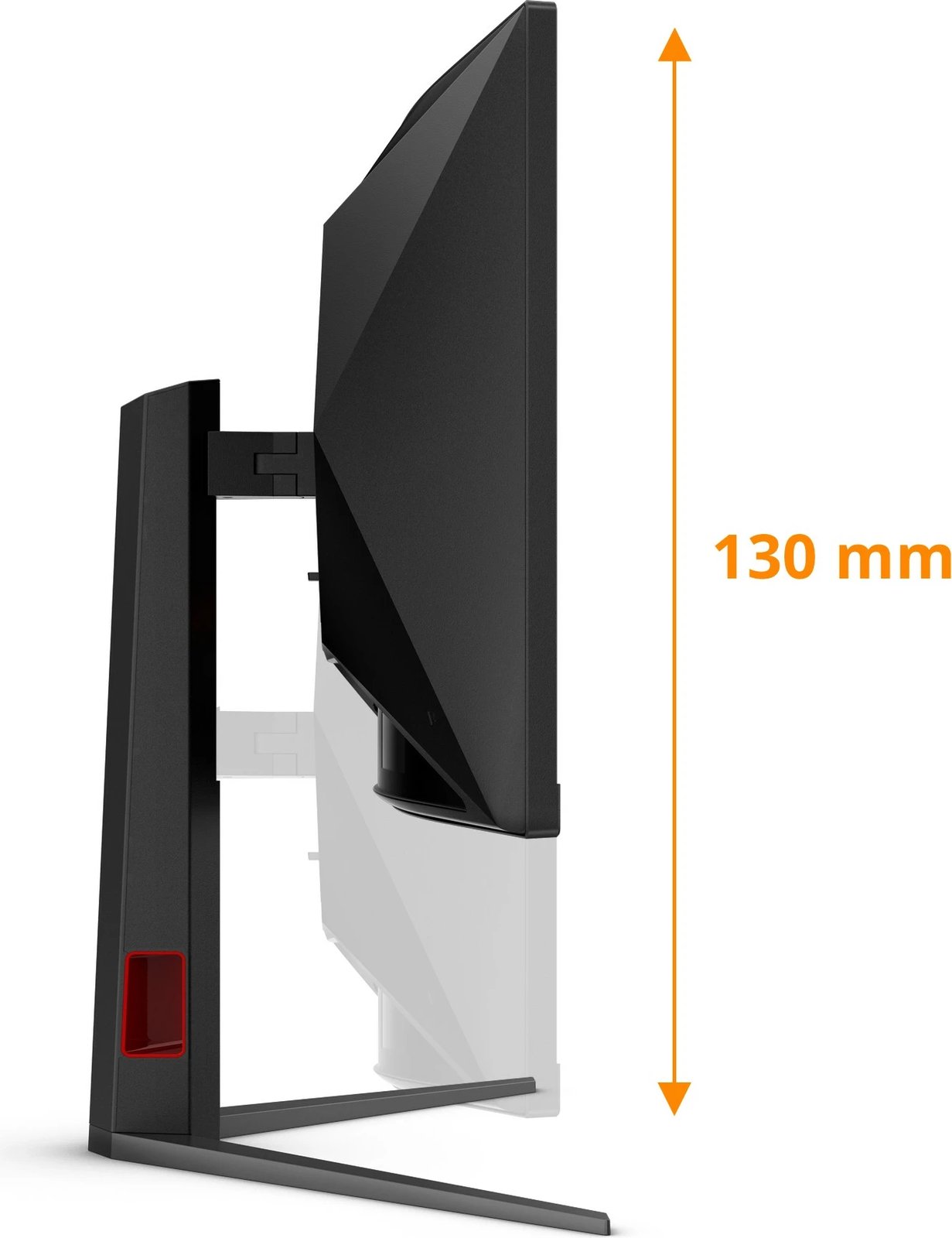 Monitor gaming AOC CU34G4, 34 inç, 180Hz, WQHD, i zi/kuq