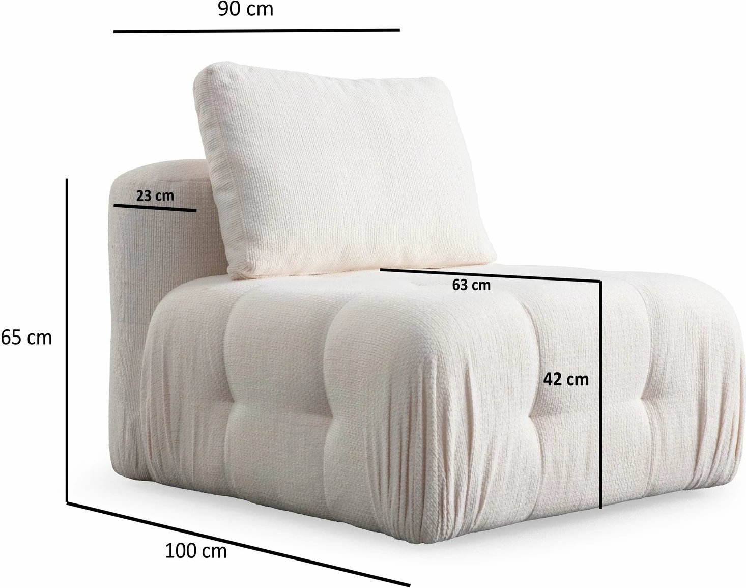 Karrige një vendëshe Amaris O1, e bardhë