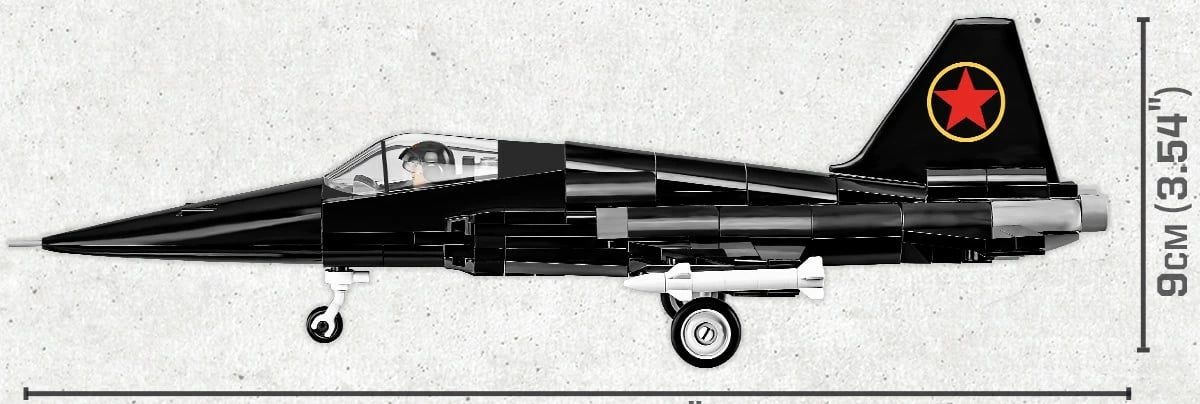 Set blloqe Cobi Klocki Top Gun MiG-28, 332 pjesë, i zi