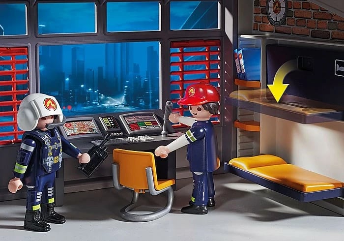 Set lodrash Playmobil City Action 9462, stacion i madh zjarri