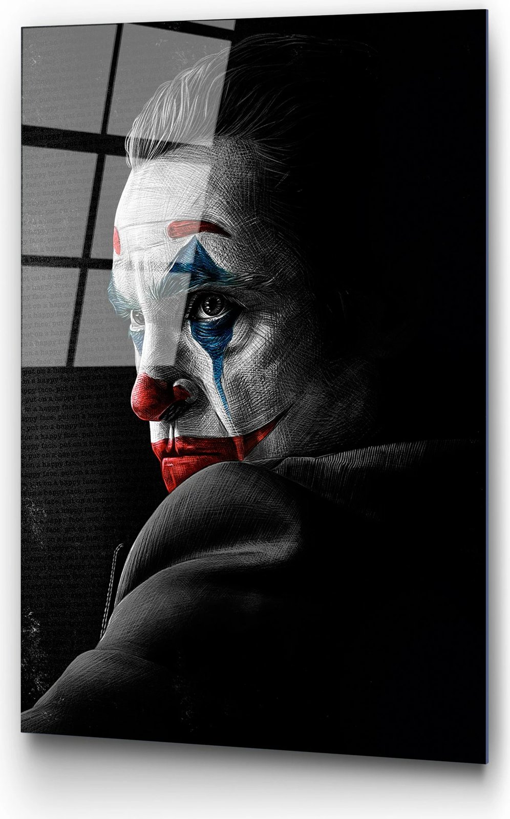 Pikturë dekorative prej xhami të temperuar, shumëngjyrëshe, Wallity UV-140, 70x100cm