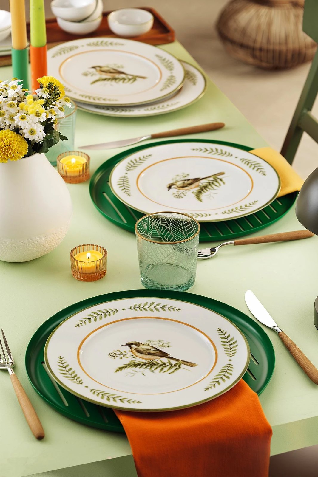 Set për shërbim torte (6 copë), Hermia Concept, NNLB25DUS48851105, ngjyrë e gjelbër