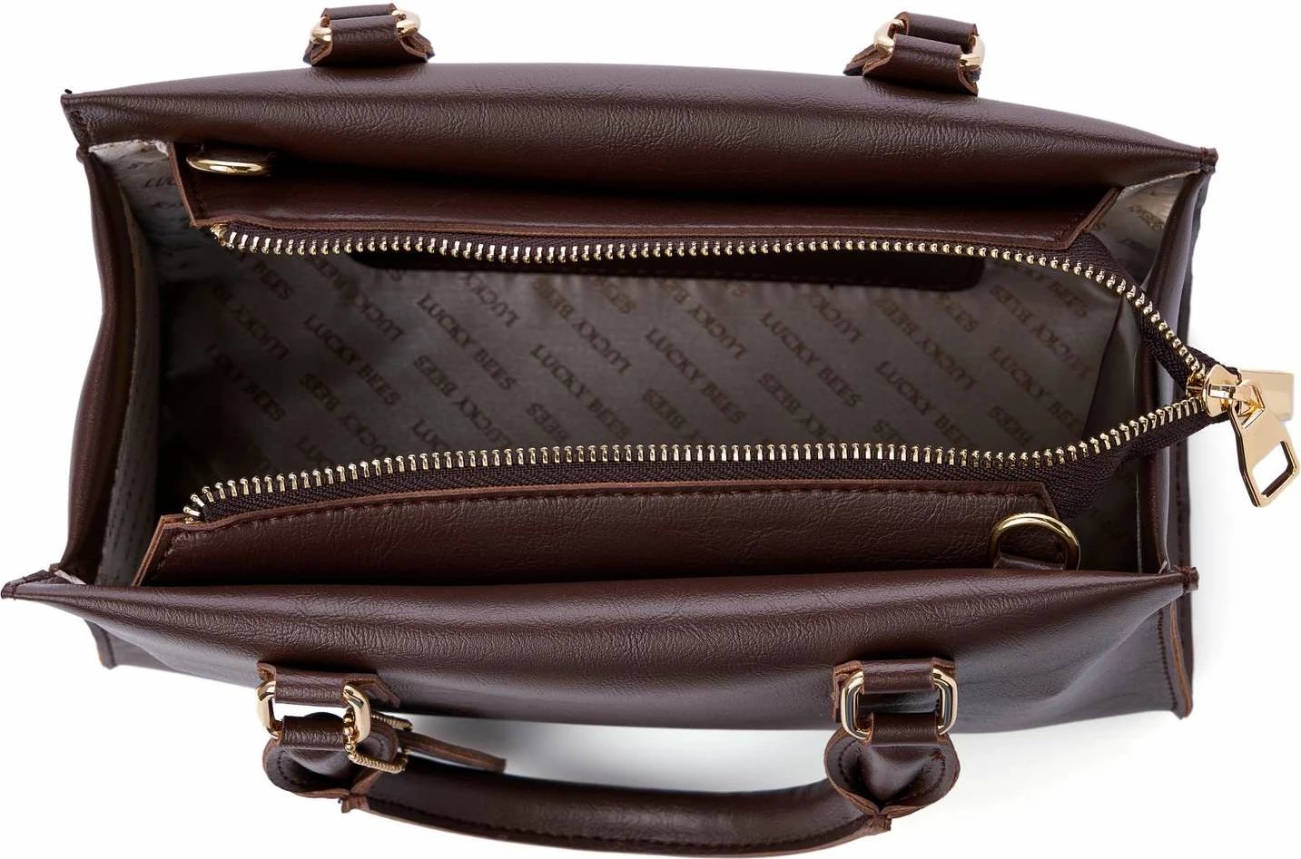 Çantë krahu Lucky Bees, Vivien, ngjyrë kafe