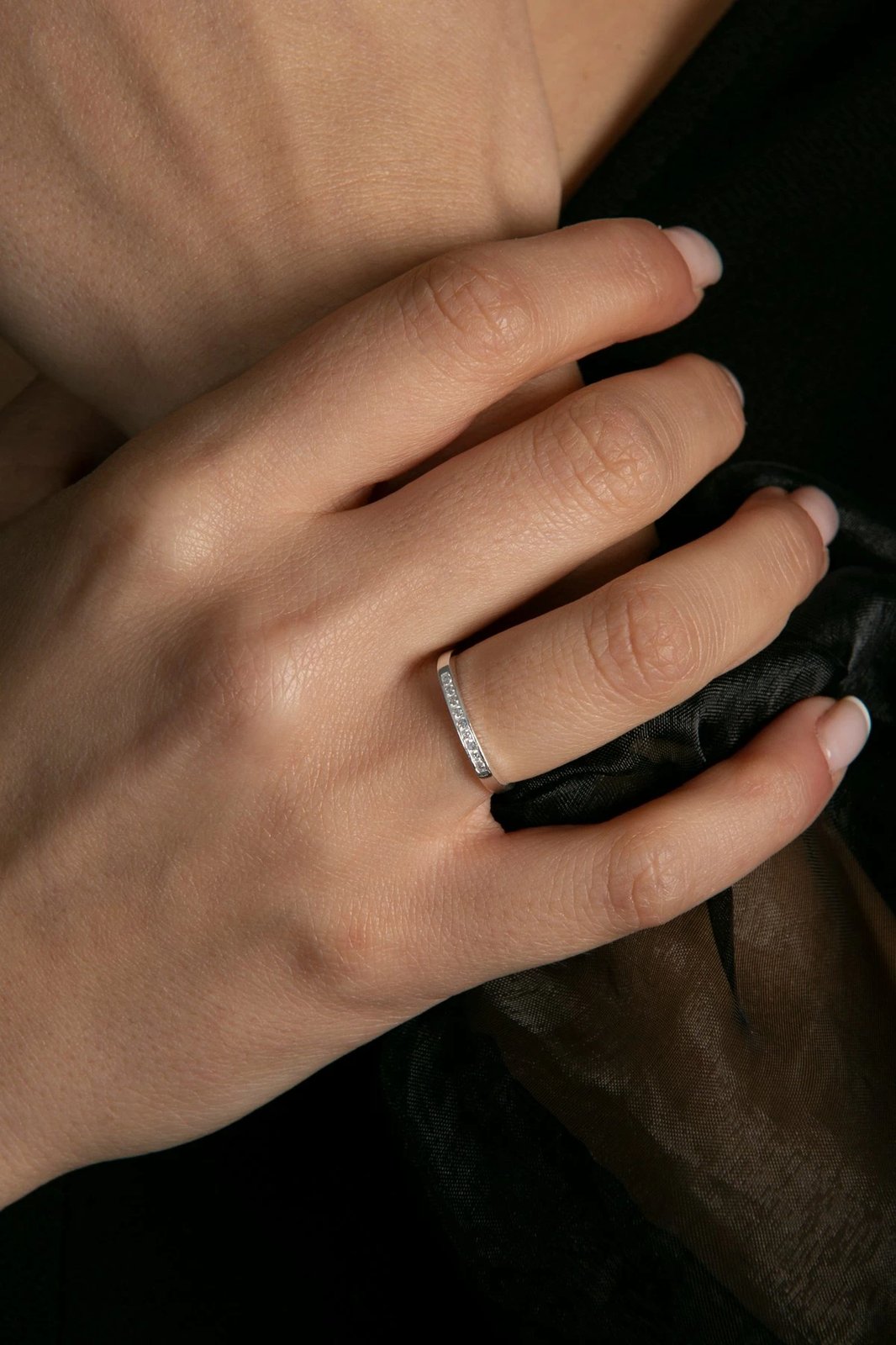 Unazë argjendi Elika, ngjyrë argjendi, FA182942G