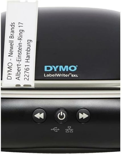 Printer etiketash, Dymo, LabelWriter 5XL 2112725, 4x6 in, 300 dpi, 53 etiketa/min, USB