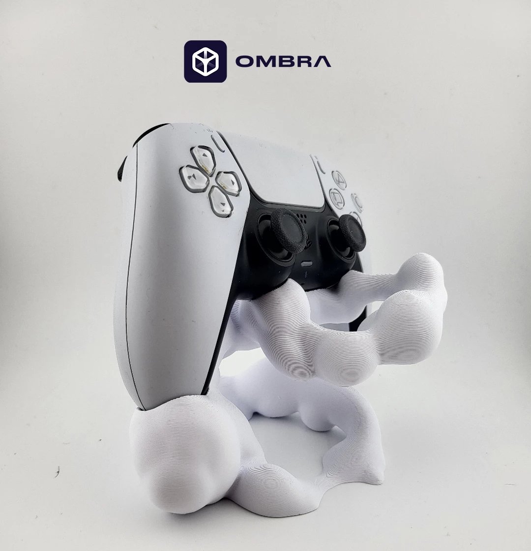 PS5 Controller Abstrakt Stand, e bardhë
