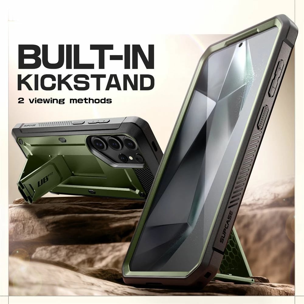Mbështjellës Supcase Unicorn Beetle Pro 2-set për Samsung Galaxy S25 Ultra, Jeshil