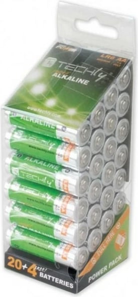 Bateri alkaline Techly LR06 AA, 24 copë Bateri alkaline Techly LR06 AA, 24 copë