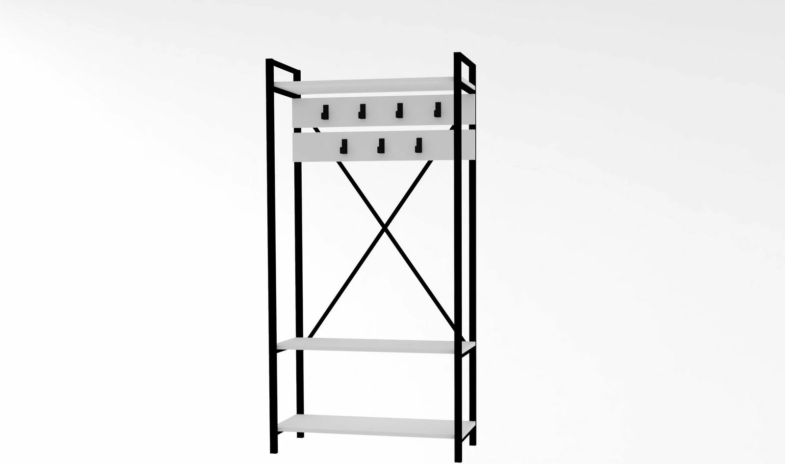 Stendë korridori Alfa, Skye Decor, e bardhë-gri