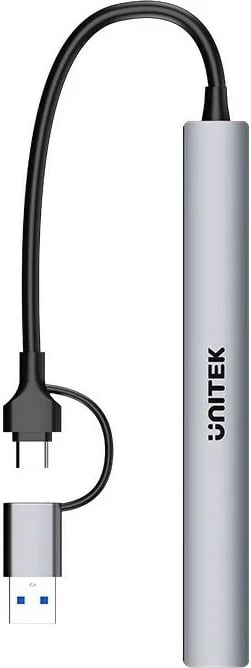 USB hub UNITEK H1209AGY01, 7 porta, Gri