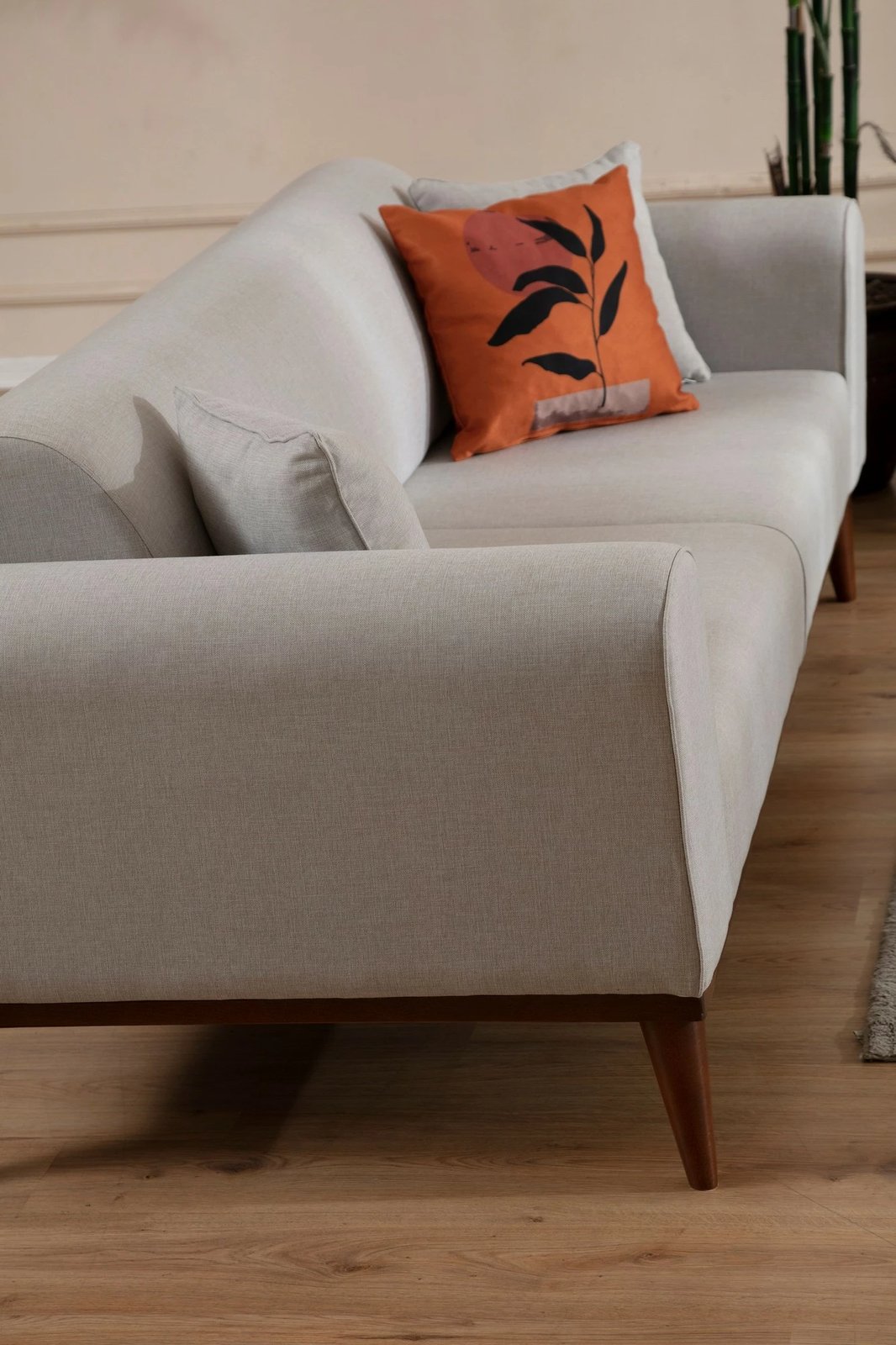 Divan-krevat treshe Atelier del Sofa, Cofi 3 vendësh, ngjyrë krem