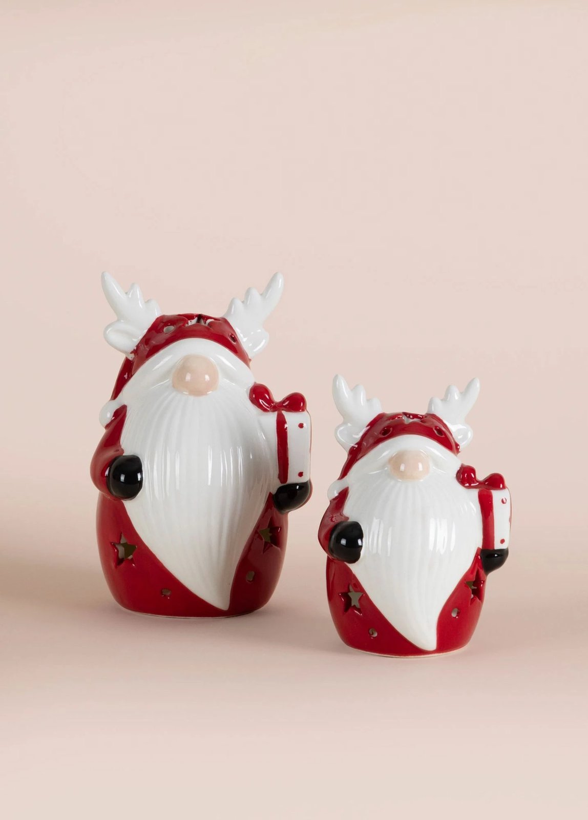 Objekt dekorativ prej qeramike, Evila Originals, SUS0129, i kuq dhe i bardhë