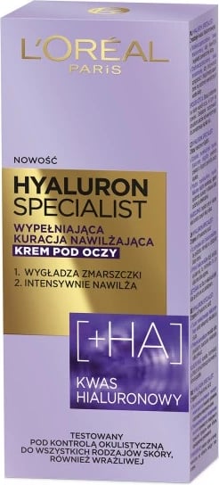 Krem për sy L'Oreal Paris Hyaluron Specialist për femra, 15ml