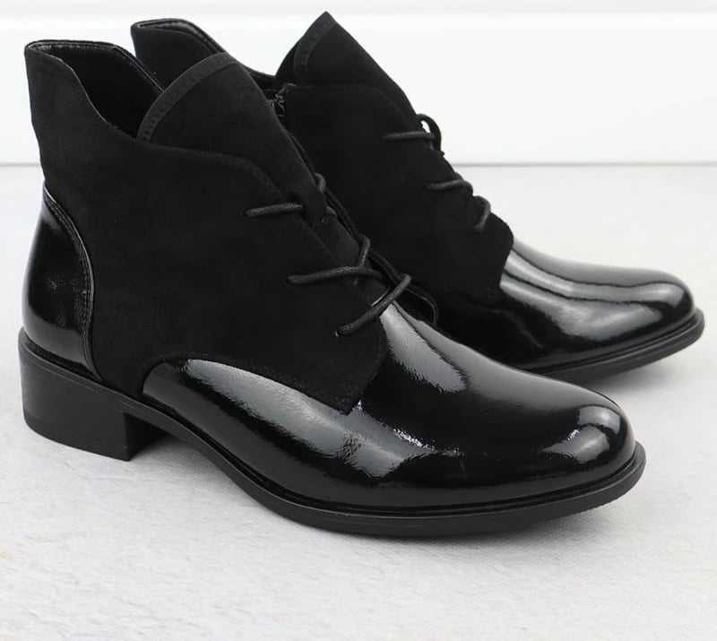 Çizme të shkurtra femra Jezzi ASA198-15, të zeza