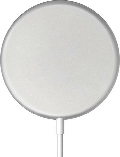 Karikues wireless CRONG MagSpot, 15W, MagSafe, USB-C, Argjend