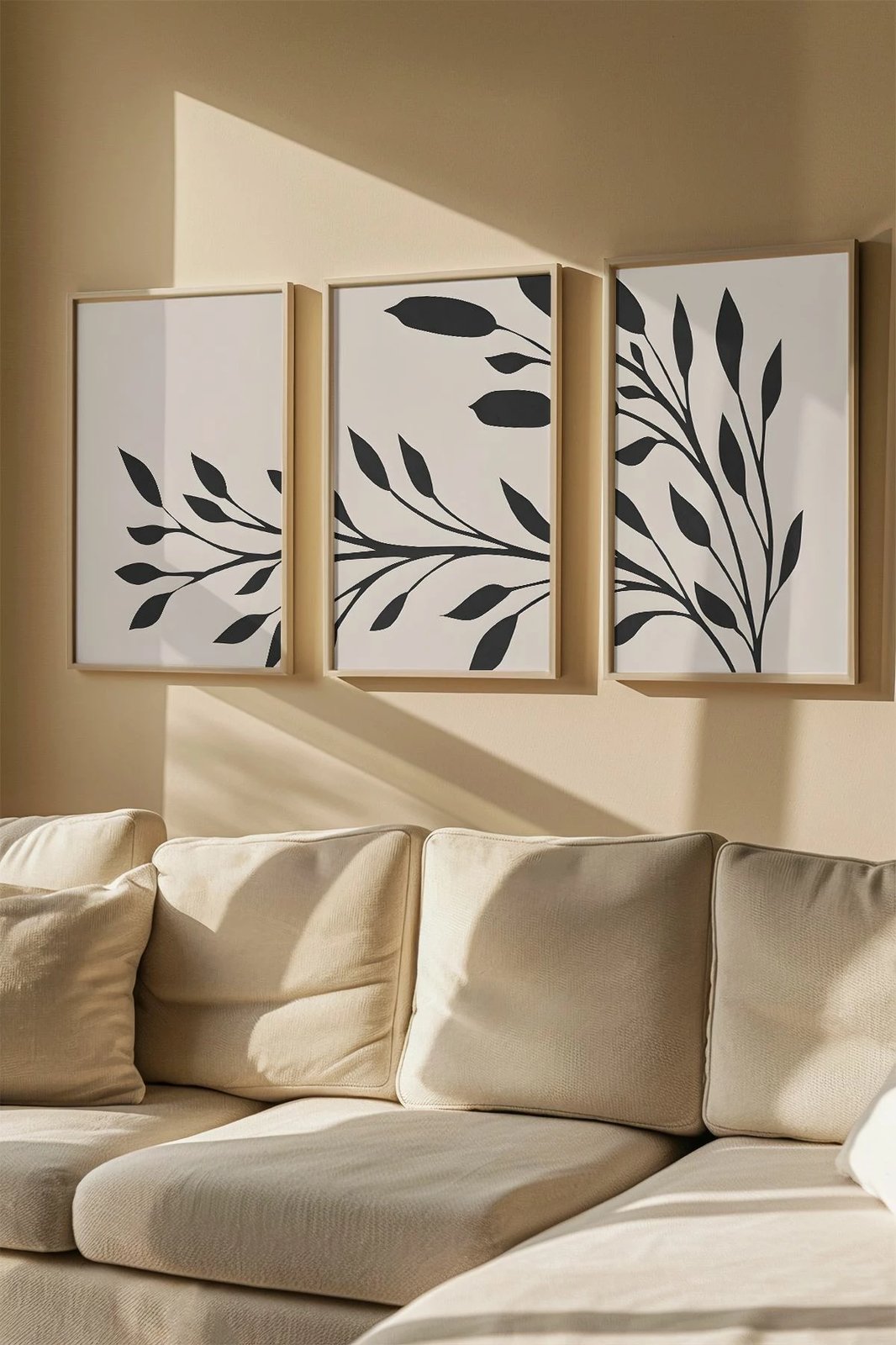 Pikturë dekorative me kornizë (3 pjesë), Wallity, Artvmodel33-Ahsap