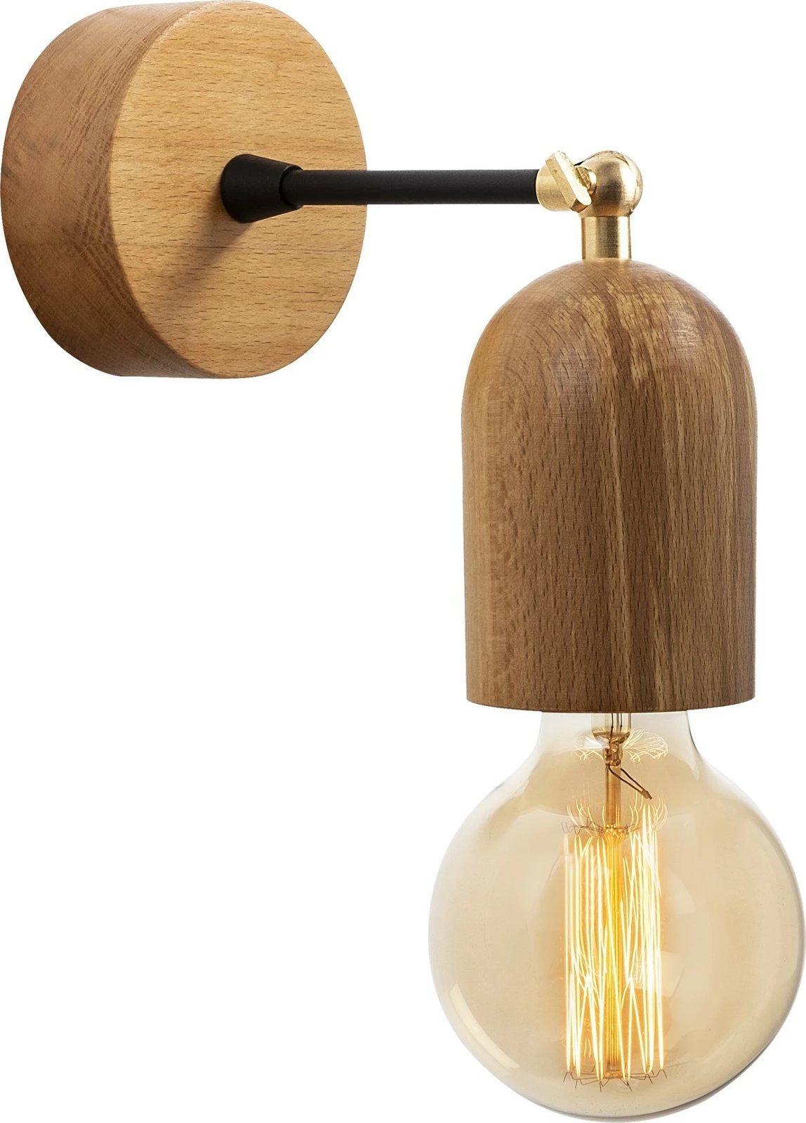 Llambë muri prej druri, Opviq Datca, N-934, ngjyrë natyrale Llambë muri prej druri, Opviq Datca, N-934, ngjyrë natyrale