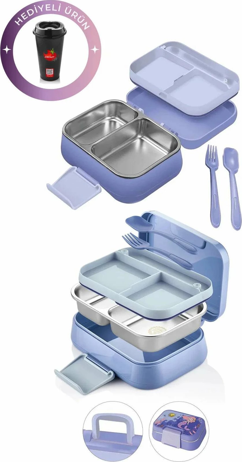 Kutia për drekë, ngjyrë vjollcë, Hermia Concept, MCH0011228