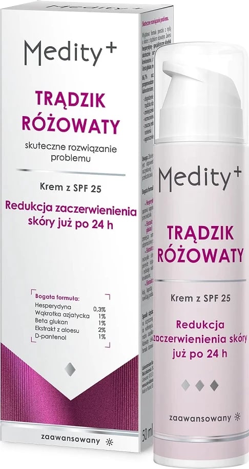 Krem dite për fytyrë Medity+ Rosacea SPF25, 50ml, femra