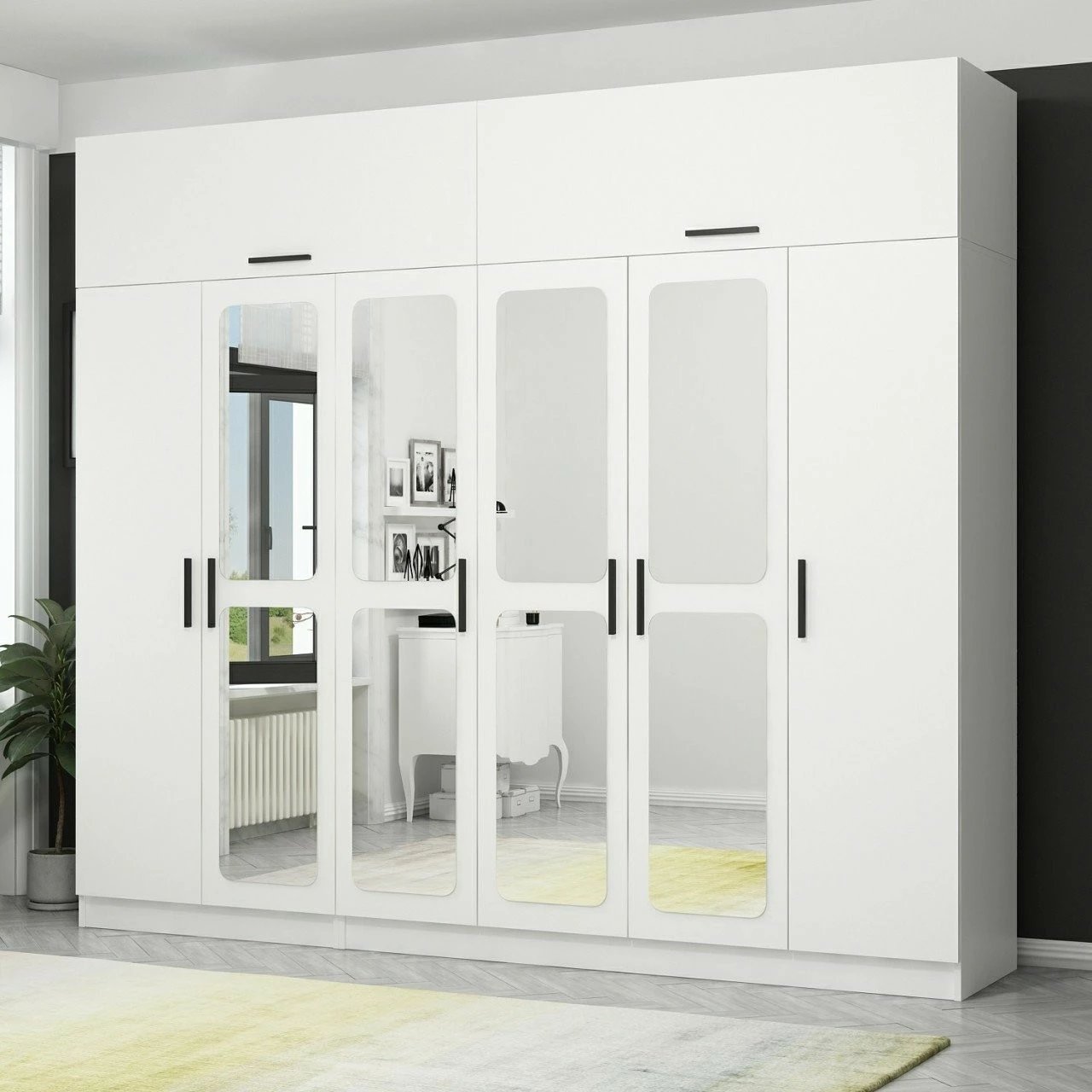 Dollap Skye Decor, ngjyrë e bardhë, 3098