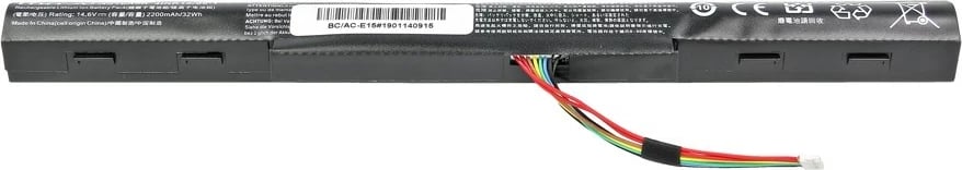 Bateri laptop Mitsu BC/AC-E15 për Acer Aspire E15, E5-475, 2200mAh, 14.6V, e zezë