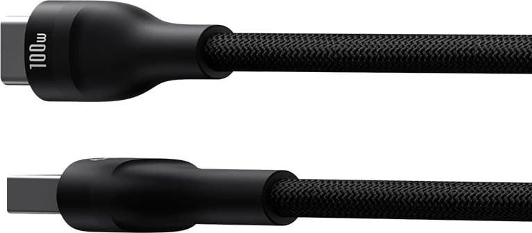 Kabllo Baseus Flash 2, USB-A në USB-C, 2m, 100W, e zezë