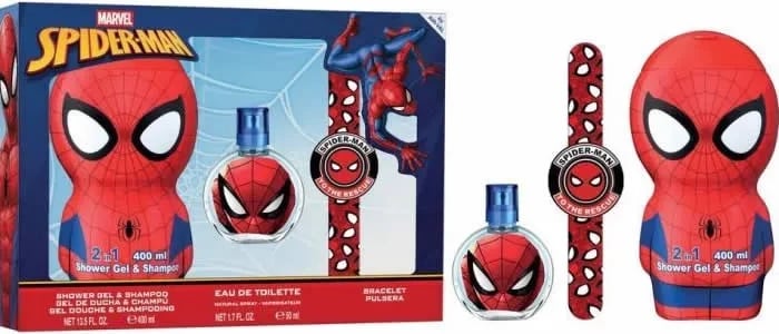 Set Eau de Toilette për fëmijë Marvel Spiderman 3 pjesë, 50ml