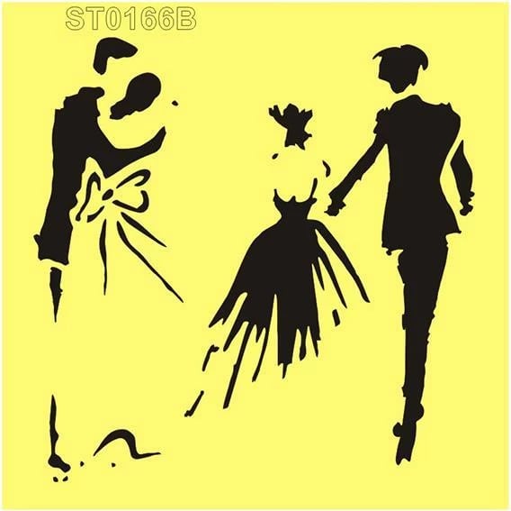 Stencil plastik NEXT ST0166B, 16x16cm