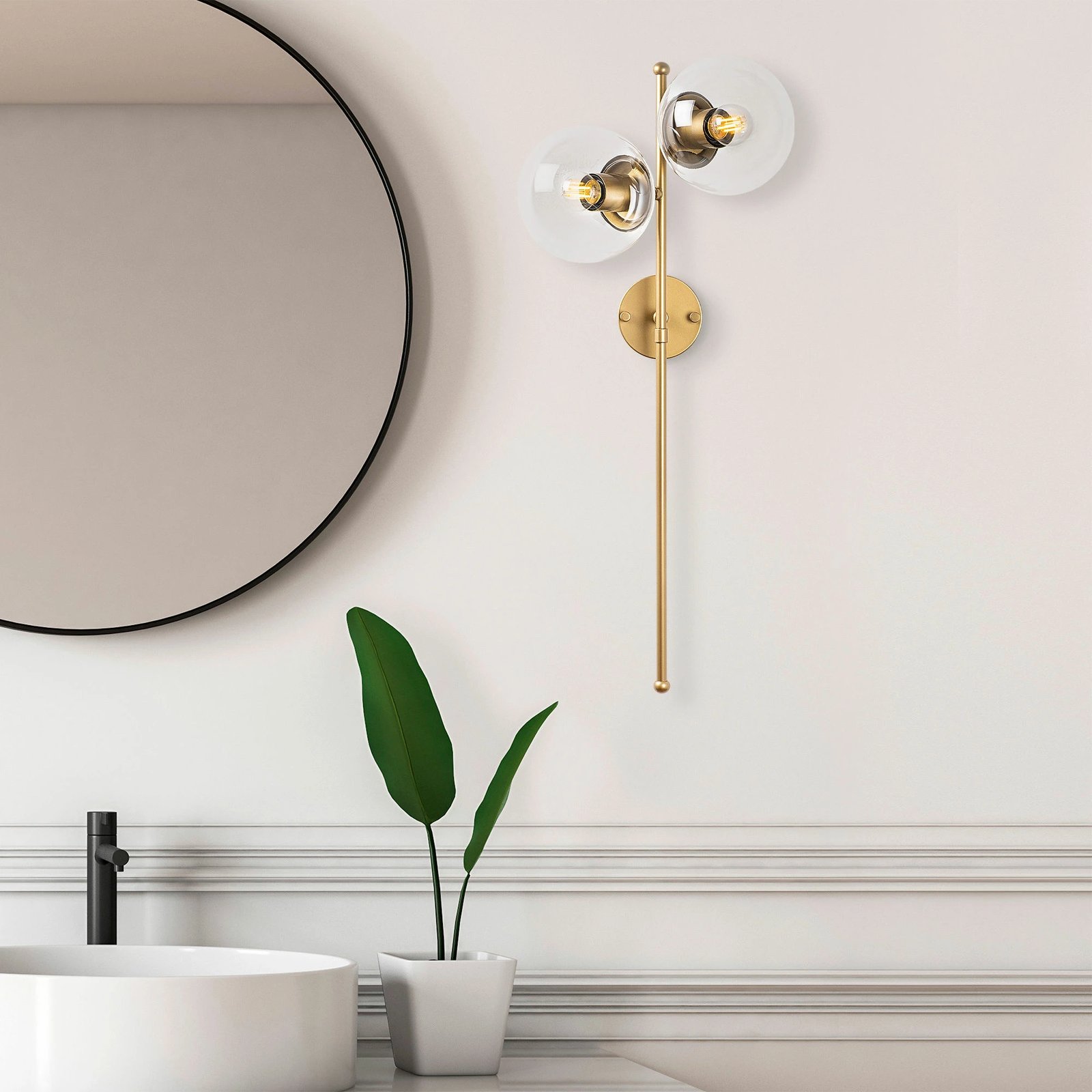 Llambë muri Opviq, Fazli - 10405, ngjyrë ari me shkëlqim