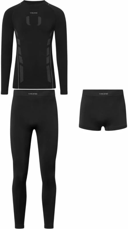 Të brendshme termike për meshkuj Viking, të zeza dhe hiri