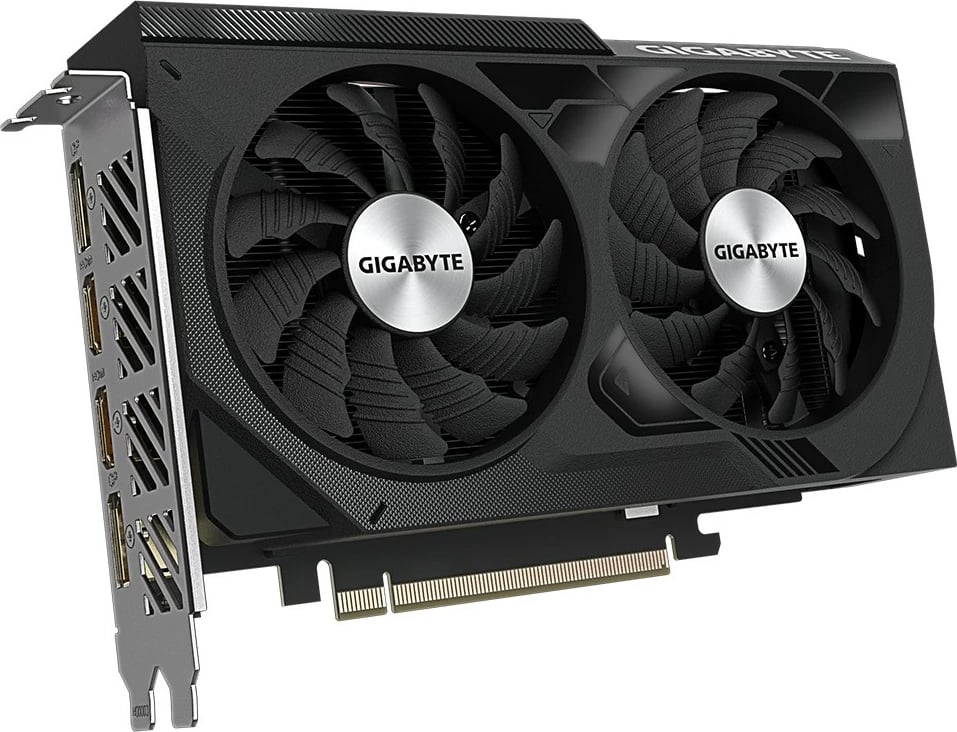 Kartelë grafike Gigabyte GeForce RTX 4060 WINDFORCE OC 8G, 8 GB, GDDR6, e zezë