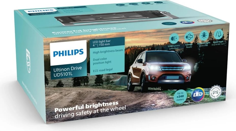 LED dritë Philips Ultinon Drive 5100, 4", e bardhë LED dritë Philips Ultinon Drive 5100, 4", e bardhë