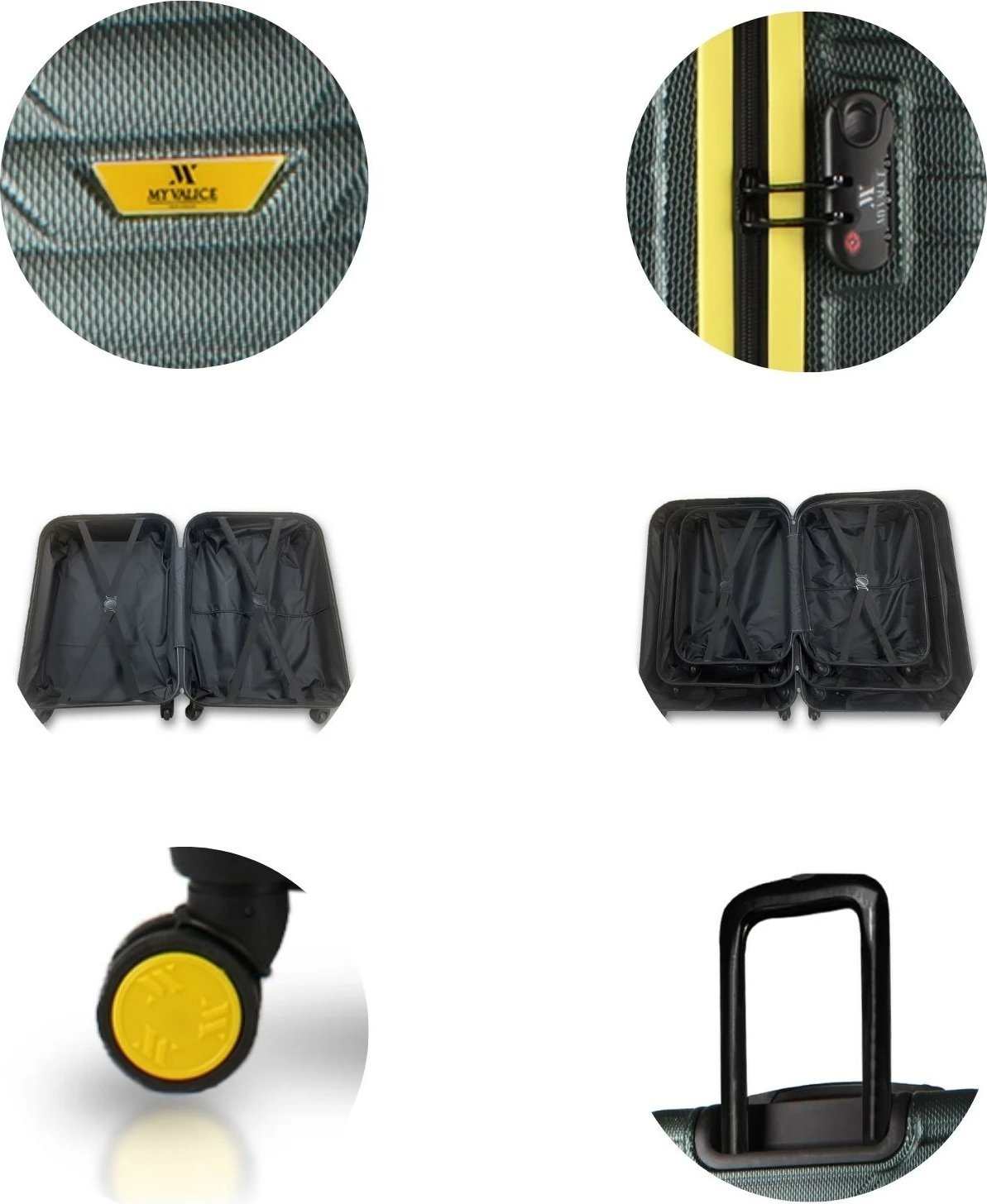 Set valixhesh (2 copë), Zoozie Bags, 5684, ngjyrë kaki