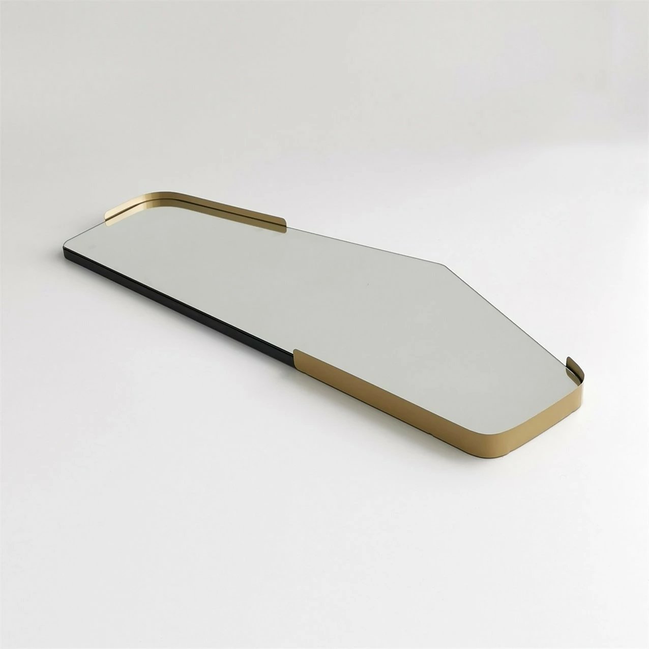 Pasqyrë Skye Decor, formë e çrregullt, e zezë