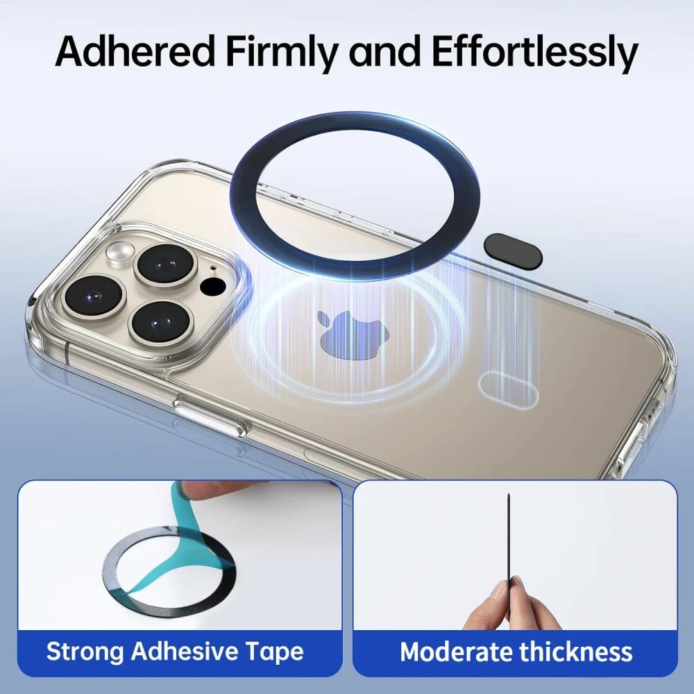 Set pllaka magnetike Tech-Protect MMP-100 me MagSafe, e bardhë dhe e zezë (2 copë)