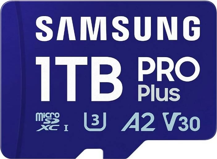 Kartelë memorie microSD Samsung PRO Plus 1TB me adapter SD, Blu