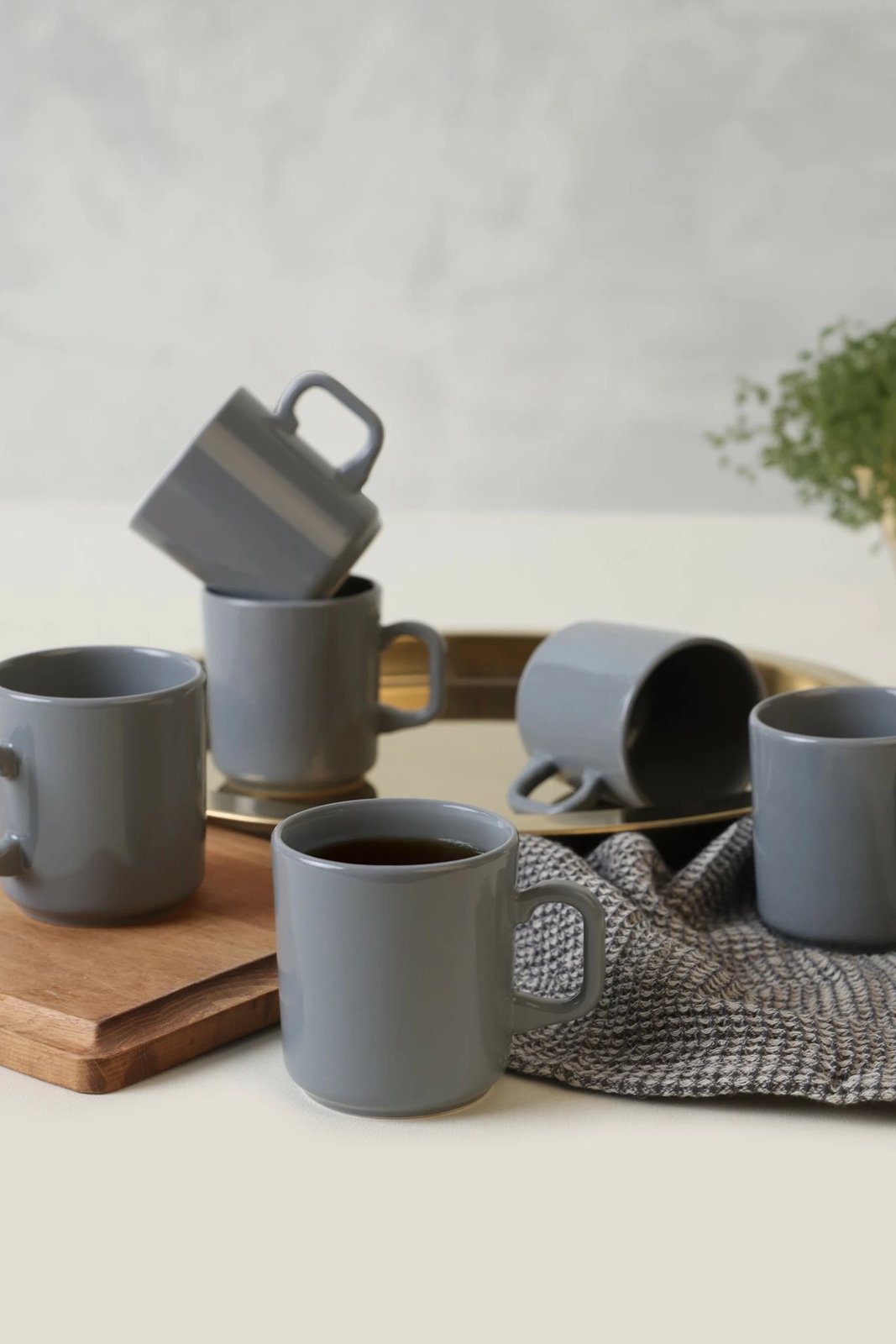 Set filxhanash çaji (6 copë), Hermia Concept, X00017624, ngjyrë gri Set filxhanash çaji (6 copë), Hermia Concept, X00017624, ngjyrë gri