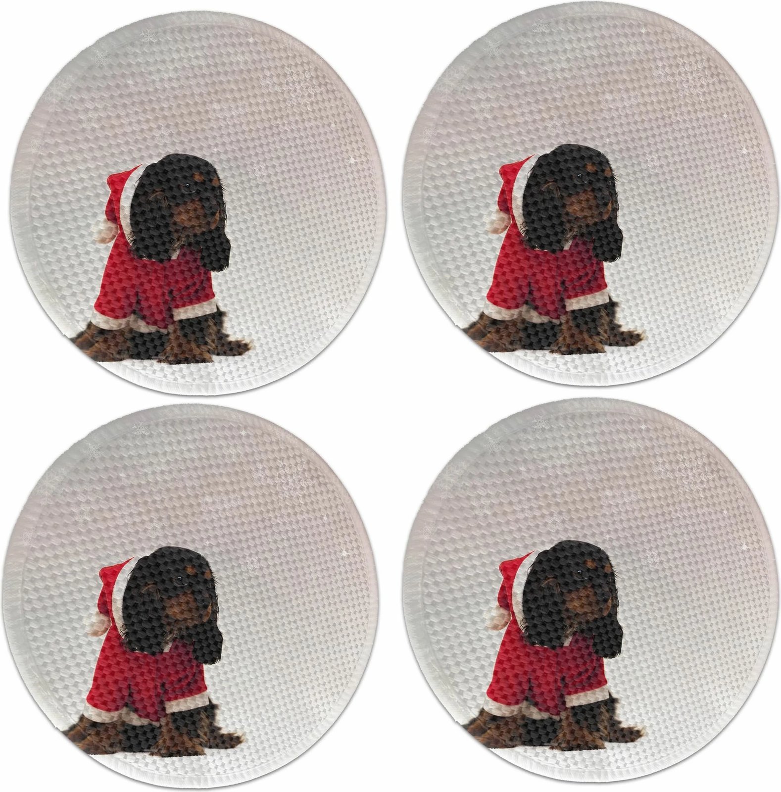 Set 4 nënshtrues tavoline Hermia Concept, shumëngjyrësh, 37cm