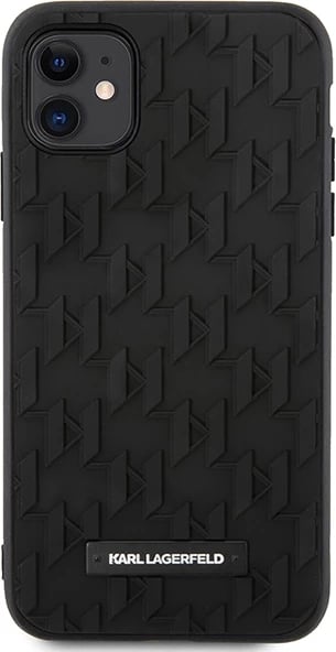 Mbështjellës Karl Lagerfeld 3D Monogram për iPhone 11/XR 6.1", i zi