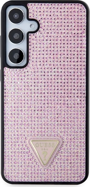 Mbështjellës Guess Rhinestone Triangle për Samsung Galaxy S24+, Rozë