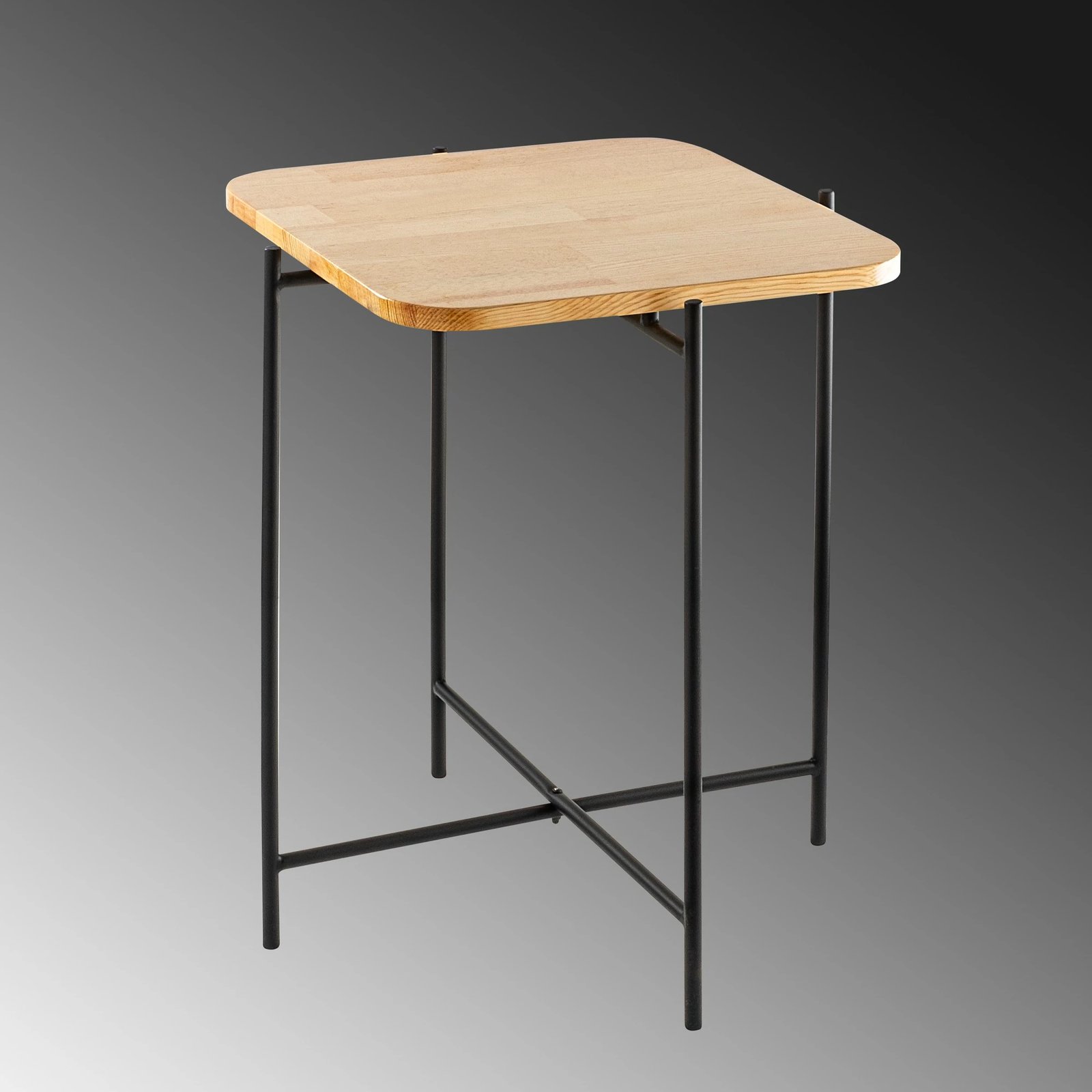 Tavolinë kafeje Hanah Home, Shb-005, ngjyrë natyrale dhe e zezë