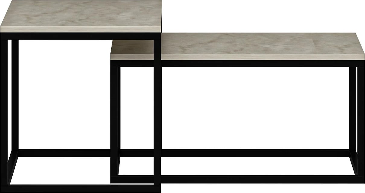 Tavolinë kafeje Skye Decor, ngjyrë travertin