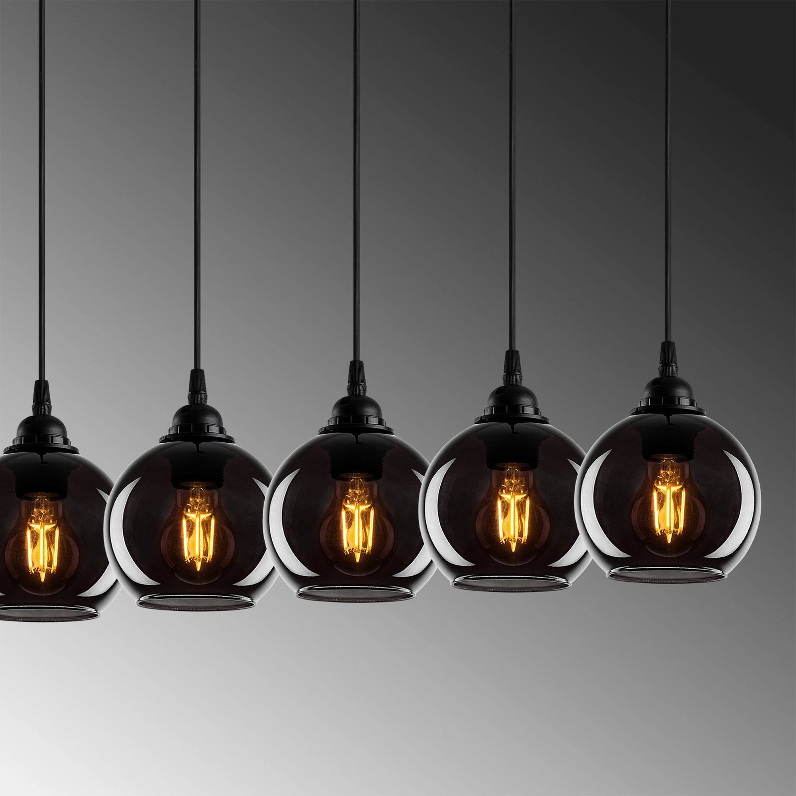 Llambë tavani Opviq, ngjyrë fume, 014