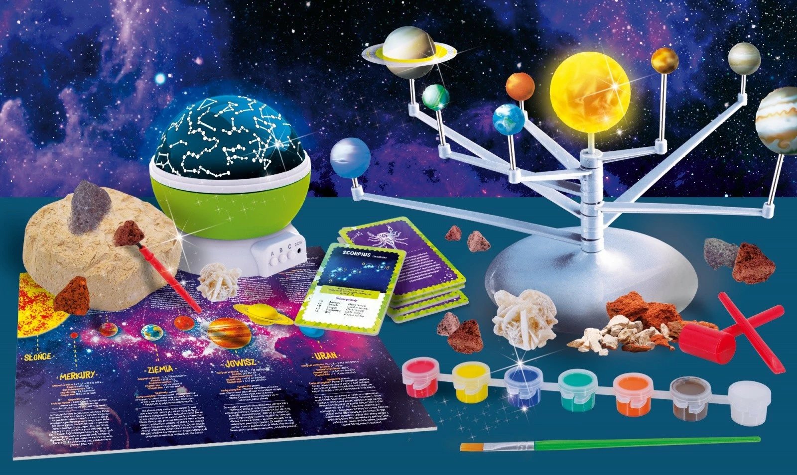 Set shkencor Lisciani Im A Genius Science Kit: The Great Space Laboratory, edukativ për fëmijë