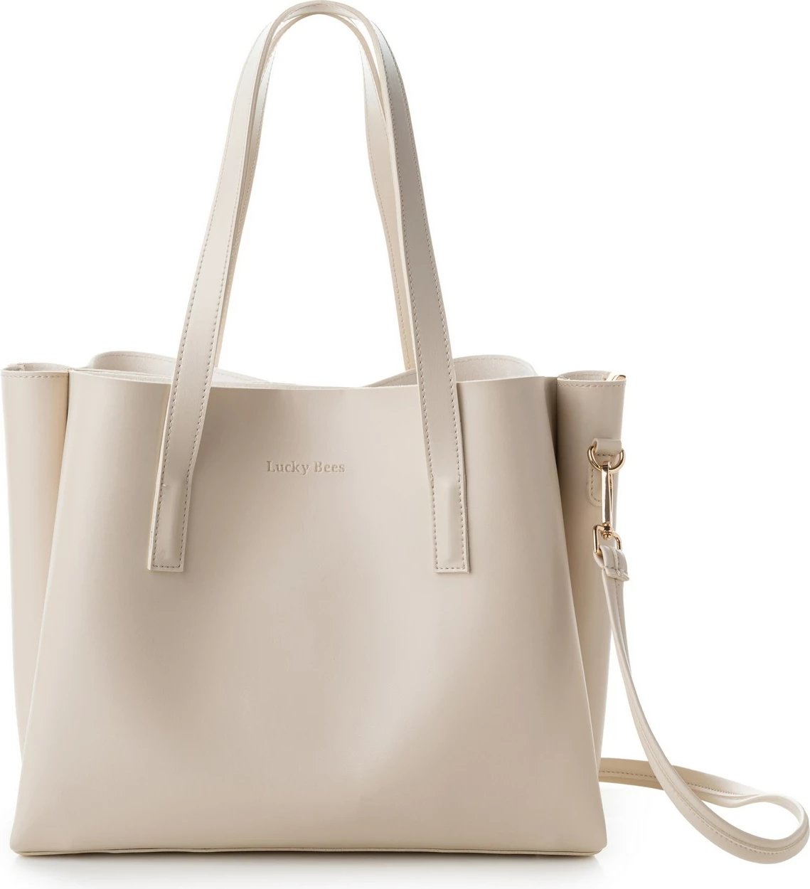 Çantë tote Lucky Bees, krem, 1257