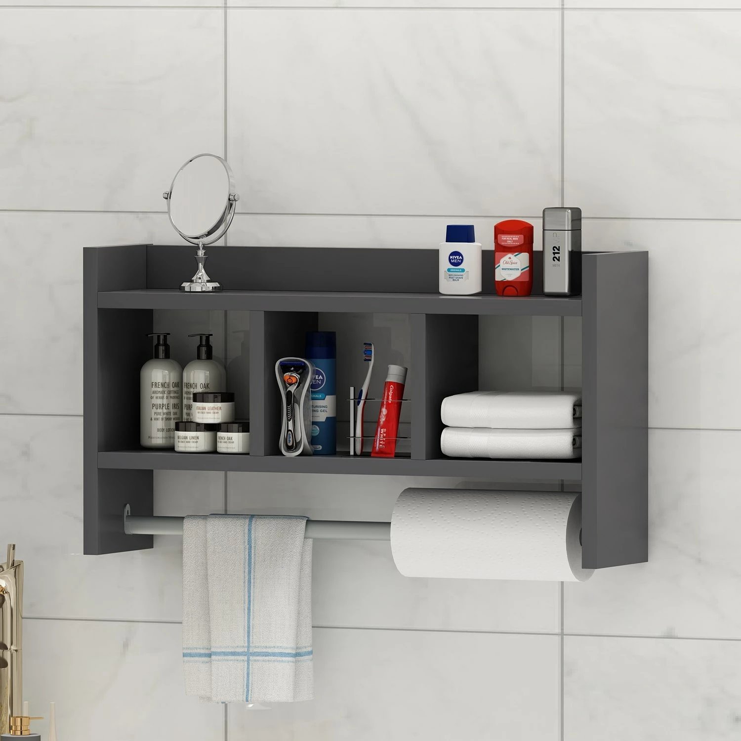 Raft muri Hanah Home Asya, ngjyrë antracit