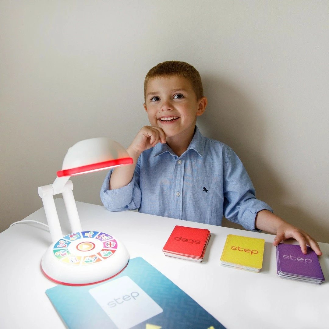 Set edukativ Lisciani Hi Tech My Learning Lamp, për fëmijë, me 95 kartela, LED, shumëngjyrëshe