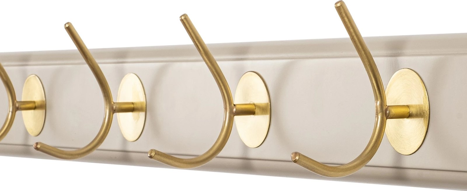 Varëse muri prej druri, ngjyrë e bardhë dhe ari, Skye Decor, ASK-009, 65x7x8cm