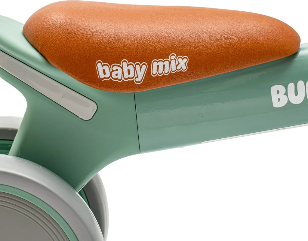 Biçikletë balancuese katër-rrotëshe, BABY MIX, Baby Bunny Hop Ultralight, alumini 1.6 kg, për 12m+, ngarkesë 25 kg, jeshile